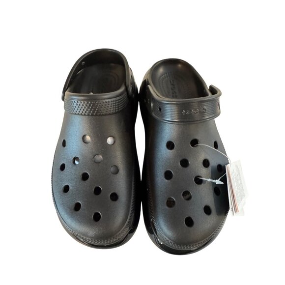 Crocs Classic Mega Crush Clog Unisex M5/W7 Black Lightweight Durable Platform Sh - Picture 4 of 15